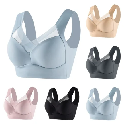 Sexy Seamless Lace Underwear Bras For Women Gym Fitness Exercise Top Bra Solid Color Plus Size Bralette Push Up Cap Brasier - Image 14
