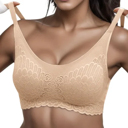 Women Bra Lace Thin Cup V Neck Underwear Female Transparent Bras Sexy Lingerie Bralette Lady Push Up Sports Yoga Wireless Bras - Image 11