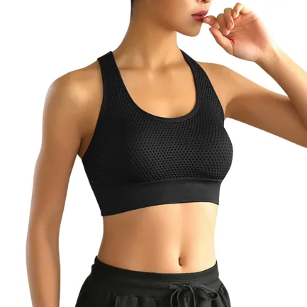 Cut Out Beauty Back Sports Bra High Elastic Knit Top Melon Sports Bra Cropped Yoga with Bra Molded Sports Bra Women Sports - Image 9
