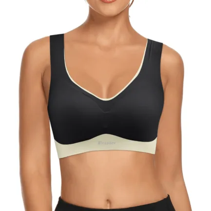 Large Size Traceless Womens Bra Comfortable Without Underwire Underwear Solid Color Gathering Shockproof Running Sport Bralette - Image 8