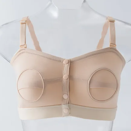 Women's Front Buckle Pregnant Nursing Bra With Breast Pad Hands-free Pumping Hide Opening Sucking Mouth Breastfeeding Underwear - Image 10