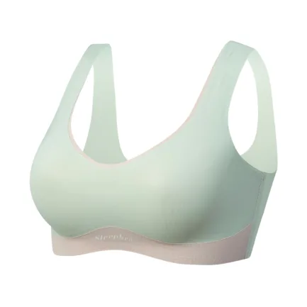 Large Size Traceless Womens Bra Comfortable Without Underwire Underwear Solid Color Gathering Shockproof Running Sport Bralette - Image 14