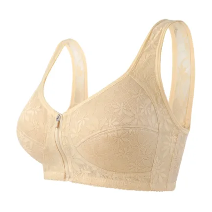 18 Fancy Women Underwear Bras Women'S Comfort Sports Bra Jacquard Zipper Wireless Breathable Yoga Bra Sleep Sujetadores Sexys - Image 8