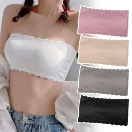 Lace Strapless Bra Women Sexy Tube Top Invisible Push Up Bralette Lady Seamless Underwea Lingerie Summer Chest Wraps Crop Tops - Image 7