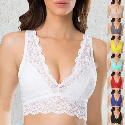 Women Lace Bra Underwire Cotton Bras Female Plus Size Lingerie Sexy Underwear No Underwire Brassiere Bralette Women Tank Top - Image 7