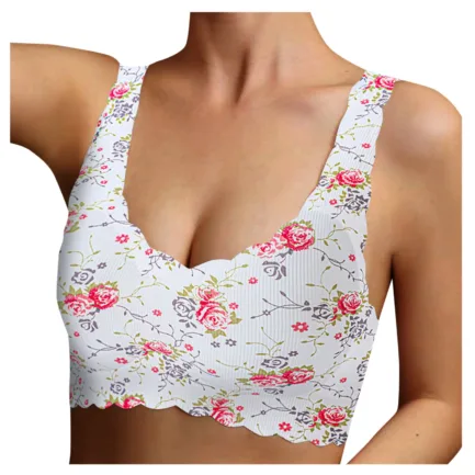 2024 New Bra Plus-Size Women'sBra Silk With Ice Print Sexy Unblemished Floral Underwear Floral Art Style With Support And Lift - Image 15
