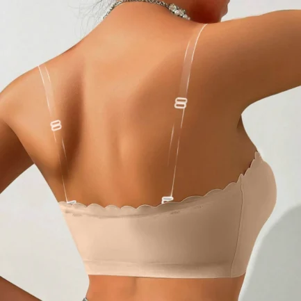 2024 Women'S Strapless Bandeau Bra New European American Models Seamless Lingerie Gather Collect Auxiliary Breasts Underwear - Image 2
