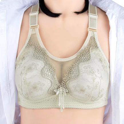 Bras For Women Full Coverage Lace Push Up Bra No Underwire Sports Bra Wireless Bralettes With Support Women's Seamless Bras - Image 2