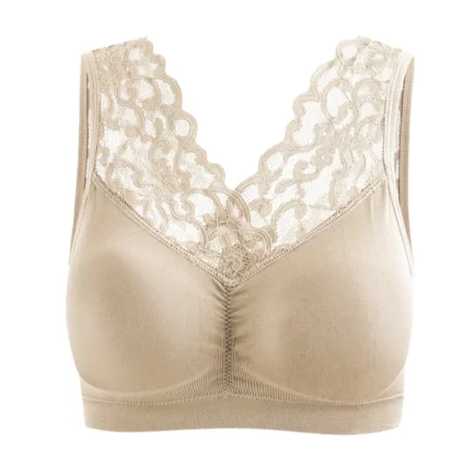 Sexy Lace Bras For Women Seamless Comfortable Deep V Brassiere Tube Top Solid Push Up Wireless Gathered Bra Underwear Lingerie - Image 5