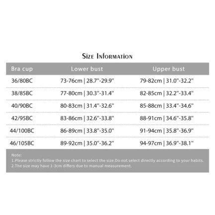 Plus Size Women Bandeau Bra Back Closure Brassiere Wirefree Bralette Full Cup Everyday Floral Bras Active Bras NEW - Image 12
