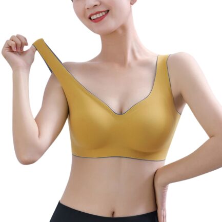 Womens Sports Bras Comfort Seamless Full Coverage Wireless Bras Yoga Sleep Underwear No Underwire Gathered Push Up Bras Tube Top - Image 8