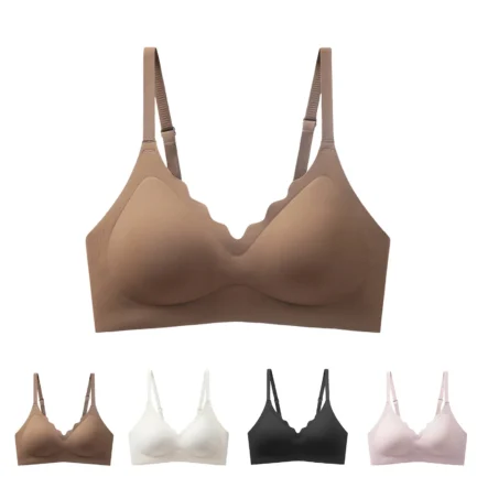 Womens Seamless Bras No Underwire Push Up Padded Bralette Wireless Comfort Bralettes Full Coverage Sleeping Everyday Bra - Image 15