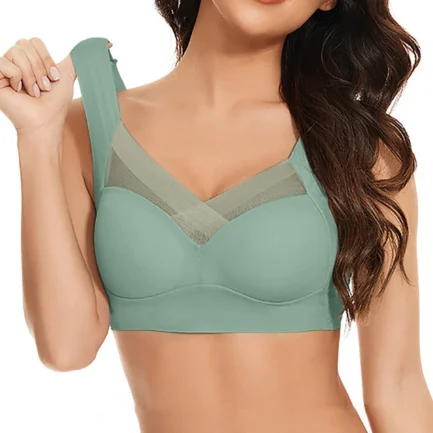 Large Size Push Up Bra For Women High Stretchy Lace Patchwork Sexy Brassiere Soft Seamless Underwear Gathered Sporty Bra 6XL - Image 9