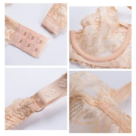Sexy Lace Bralette Bra Women Underwear Push Up Bra Untra-Thin Comfortable Breathable Brassiere Plus Size Women Lingerie - Image 10