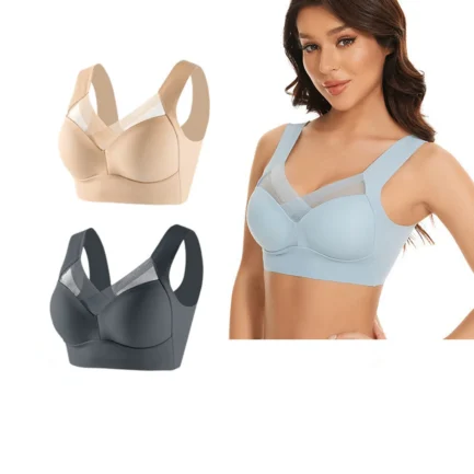 Womens Bras Comfortable Push Up 2pc Women's Large Strapless Lace Tank Top Underwear Thin Side Fold Side Breast Gather Adjustable - Image 3