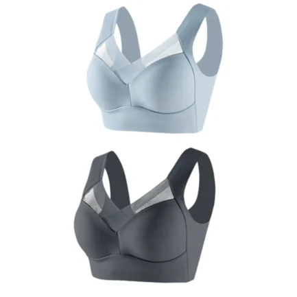 Womens Bras Comfortable Push Up 2pc Women's Large Strapless Lace Tank Top Underwear Thin Side Fold Side Breast Gather Adjustable - Image 11