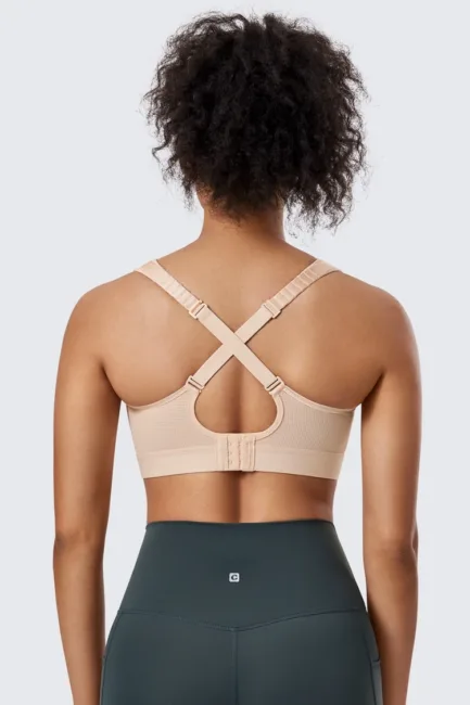 Women's Sports Bra High Impact Wireless Adjustable Straps Non-Padded Workout Bra Solid Trainning Run Boxing Underwear - Image 13