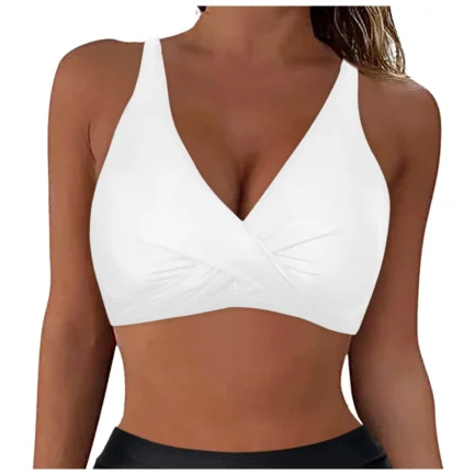 Leopard Bikini Bra for Women Ladeis Lace Up Swimwear Tops Full Coverage Push Up Crop Bikini Bra 2024 Fashion New Bathing Suits - Image 14