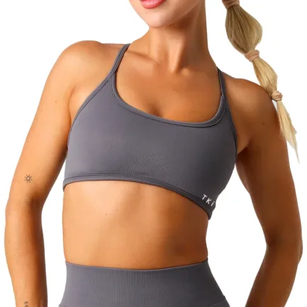 2Pieces TKITK Dynamic Backless Sports Bra Seamless Spandex Woman Fitness Elastic Breathable Enhancement Leisure Sports Underwear - Image 28