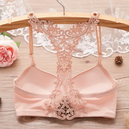 Comfortable Fitness Crop Top Adjustable Bra Underwire Seamless Bra For Women Sexy Beauty Back Embroidery Lace Bras 2024 - Image 3