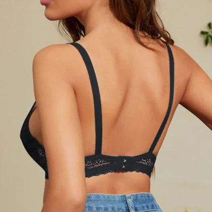 Sexy Hollow Out Lace Bras Womens Underwire Push Up Full-Coverage Lift Bras Soft Cotton Adjustable Strap Bras Comfy Underwear - Image 20