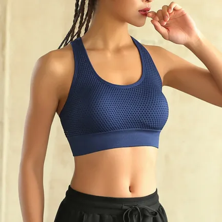 Cut Out Beauty Back Sports Bra High Elastic Knit Top Melon Sports Bra Cropped Yoga with Bra Molded Sports Bra Women Sports - Image 14