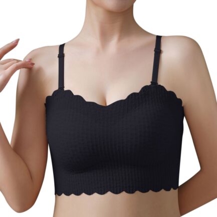Womens Seamless Unwired Strapless Women Sexy Solid Tube Tops Female Girls Sling Breast Warp Bra Student No Steel Ring Underwear - Image 12