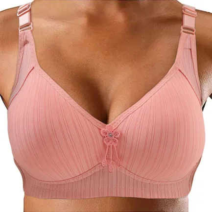 Middle Aged And Elderly Womens Large Size Underwear Without Steel Ring Ladies Underwear Bra Cotton Everyday Lingerie Push Up - Image 3