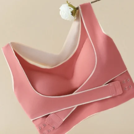 Women's Invisible Front Cross Closure Shockproof Yoga Sports Bra Beauty Back Cross Strap Anti-Sagging Casual Fitness Bralette - Image 16
