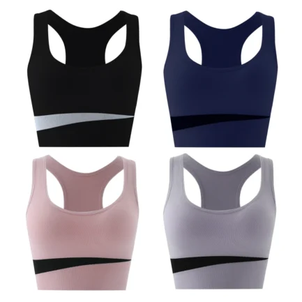 Sports Bras Women Push Up Top Fitness Vest Sports Top Seamless Wire Free Underwear Shockproof Yoga Bra Quick Dry Gym Sportswear - Image 16