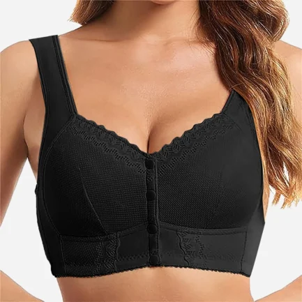 Seamless Breathable Lace Push Up Bras for Women Moona Bra Front Closure Breathable Bra For Seniors Plus Size Bras For Womens - Image 13