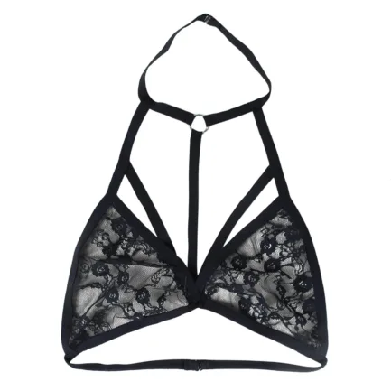 Women's Floral Lace Sexy Bra Deep V Neck Bralette Sexy Lingerie Comfort Wrap Chest Gathered Underwear Seamless Bras Crop Tops - Image 7