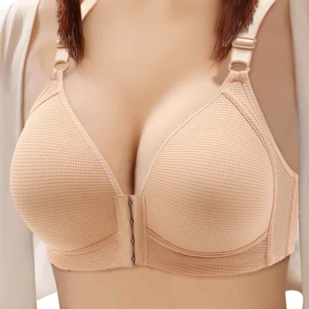 46-52 Plus Size Bra For Big Breasted Women Adjustment Thin Wire Gathering Bralette Tops Large Bra Underwear Movement Lingerie