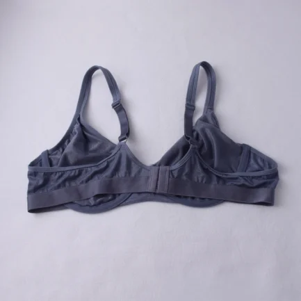 Women's Ultra-thin Underwired Full Cup Bra Elegant Solid Color Metallic Luster Anti-Sagging Underwear Soft Breathable Daily Bra - Image 14