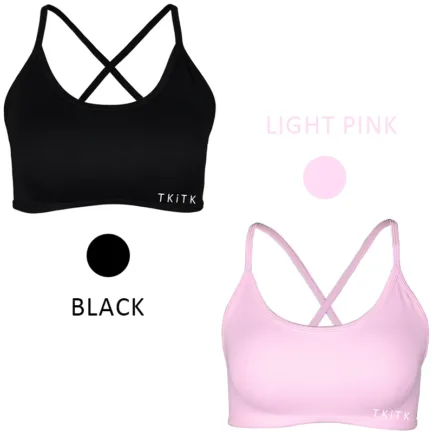2Pieces TKITK Dynamic Backless Sports Bra Seamless Spandex Woman Fitness Elastic Breathable Enhancement Leisure Sports Underwear - Image 30
