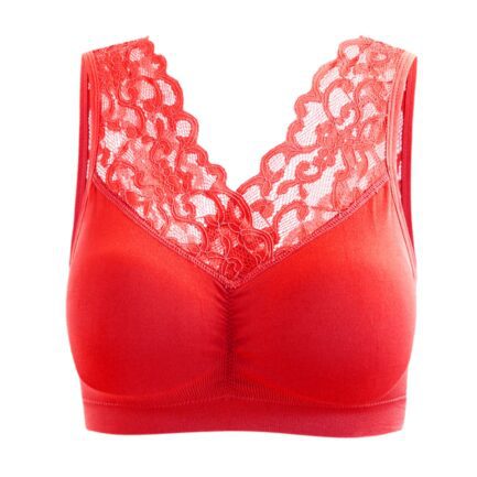 Sexy Lace Bras For Women Seamless Comfortable Deep V Brassiere Tube Top Solid Push Up Wireless Gathered Bra Underwear Lingerie - Image 10