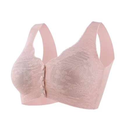 Women Front Button Bra Mother Underwear Seamless Push Up Bra Vest Lace Lingerie Wireless Underwear Bralette бюстгальтер женский - Image 11