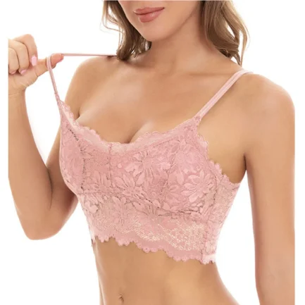Women Plus Size Strapless Bra Solid Comfort Wireless Bra Padded Crop Tops Corset Bra For Women Tight Sports Bras Underwear Women