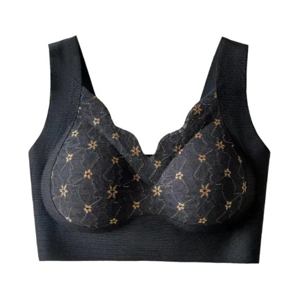 Front Lace Bras For Women Seamless No Underwire V Neck Push Up Bralette Tops Sexy Lingerie Brassiere Soft Comfort Breathable Bra - Image 8
