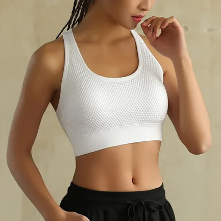 Cut Out Beauty Back Sports Bra High Elastic Knit Top Melon Sports Bra Cropped Yoga with Bra Molded Sports Bra Women Sports - Image 13