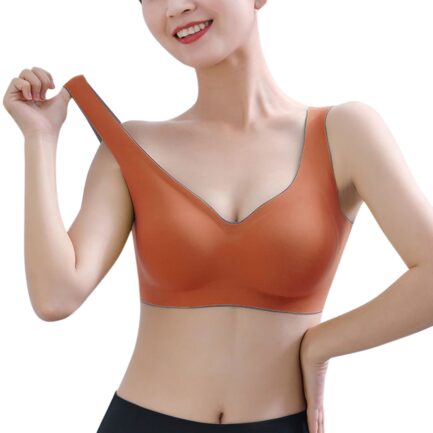 Womens Sports Bras Comfort Seamless Full Coverage Wireless Bras Yoga Sleep Underwear No Underwire Gathered Push Up Bras Tube Top - Image 9