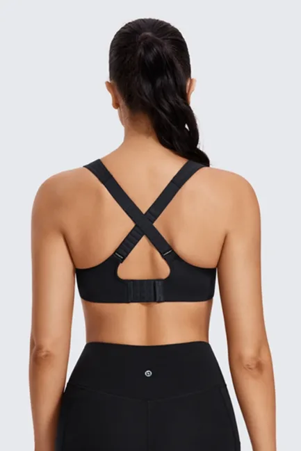 Sports Bras Gym Black White Women High Impact Support Underwire Full Coverage Lightly Padded Fitness Workout Running Underwear - Image 16
