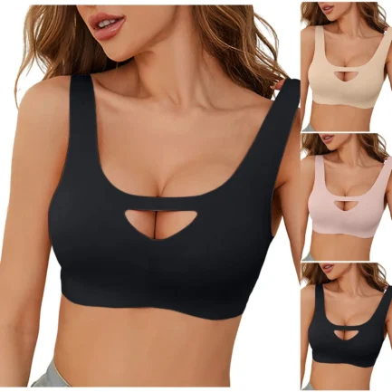 Women Comfortable Breast Controlling Underwear Yoga Light Sports Push Up Bra Large Size Breathable Comfortable Women Underwear - Image 15
