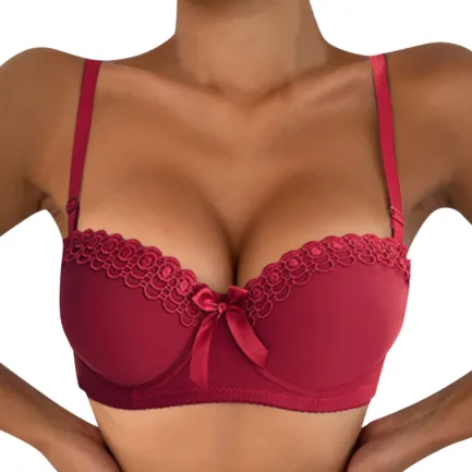 Strap Bras Women'S Sexy Lace Removable Comfort Push Up Sports Underwear Gathered No Steel Ring Lingerie For 5 Pack Mixed Colors - Image 9