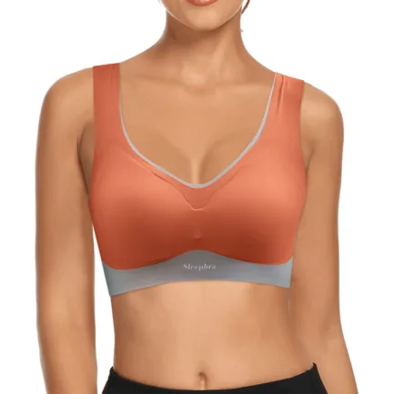 Large Size Traceless Womens Bra Comfortable Without Underwire Underwear Solid Color Gathering Shockproof Running Sport Bralette - Image 13