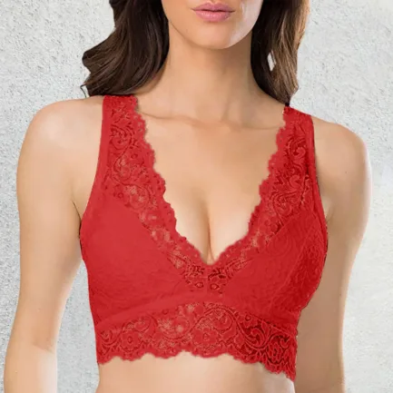 Summer Fashion Solid Women Lace Hollow Out Bra Black White Sport Tube Top Bralette Breathable Comfortable Seamless Underwear - Image 5