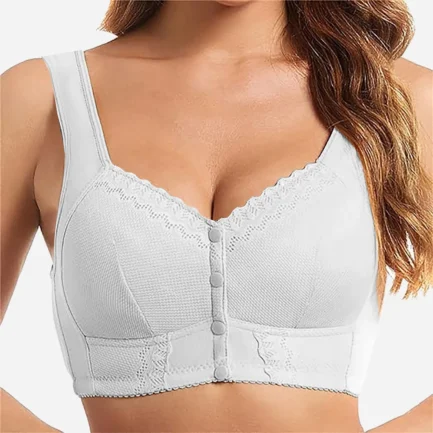 Seamless Breathable Lace Push Up Bras for Women Moona Bra Front Closure Breathable Bra For Seniors Plus Size Bras For Womens - Image 11
