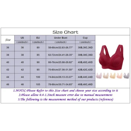 Women Front Button Lace Bras Shaping Cup Shoulder Strap Large Size Underwire V Neck Sexy Bra Soft Comfortable Underwear Push Up - Image 14