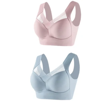 Womens Bras Comfortable Push Up 2pc Women's Large Strapless Lace Tank Top Underwear Thin Side Fold Side Breast Gather Adjustable - Image 12