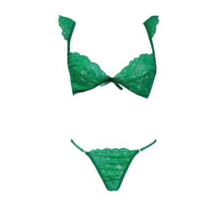 Sexy Transparent Lace Lingerie Women's Erotic Underwear Set Sexy Wire Free Lingerie Sets Two Piece Female Black Bra & Brief Sets - Image 10
